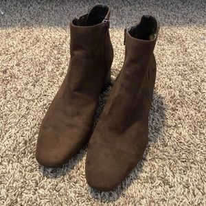 NEW Brown Suede Booties